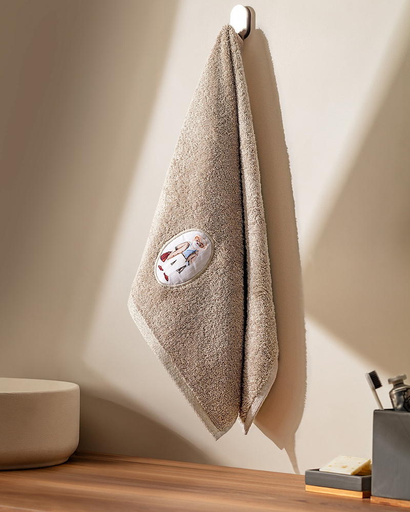 Полотенце для лица Jasmin 50x70 см. - бежевое