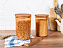 Изображение товара Контейнеры для хранения Yuviera Wooden Lid из 2 шт., 2300 мл. - серые