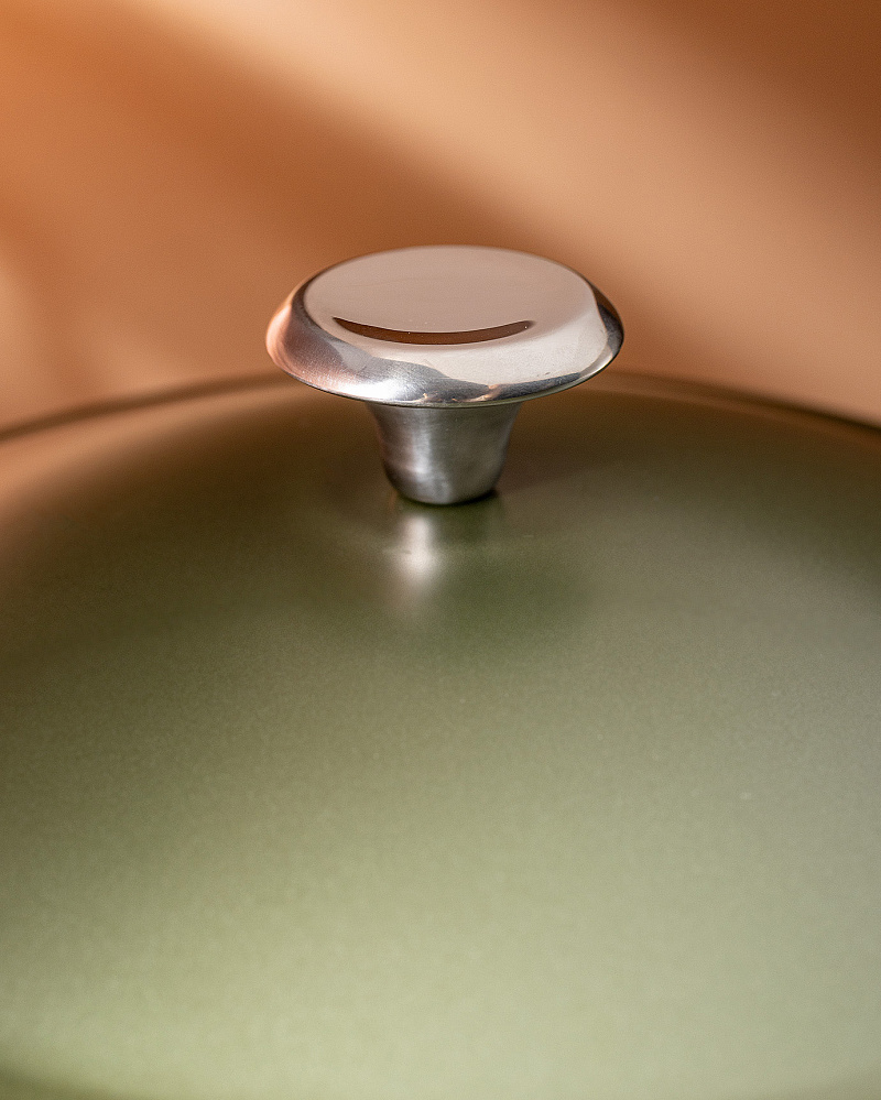 Кастрюля Freya с крышкой и силиконовыми съемными ручками 4,7л., - алюминий