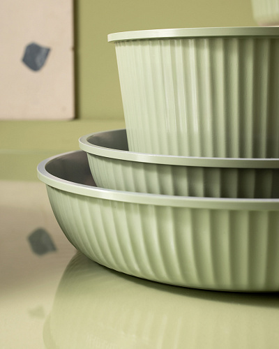 Набор посуды Benard из 9 шт. - зеленый