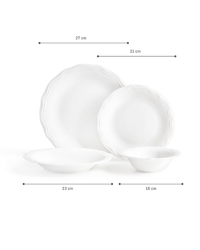 Столовый сервиз Viola из 24 предметов, фарфор