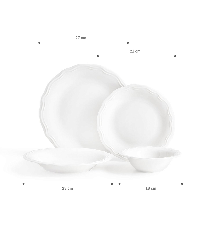 Столовый сервиз Viola из 24 предметов, фарфор