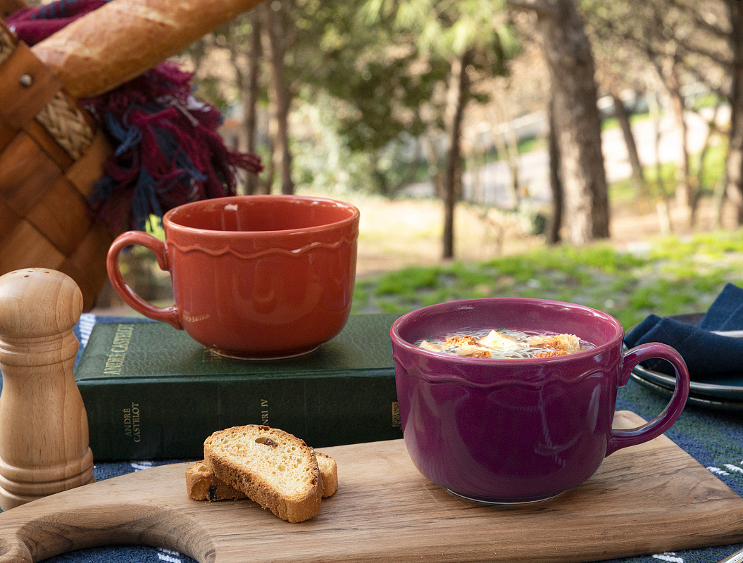 Кружка Tulipe, 480 мл - сливовая