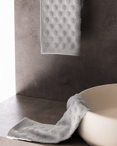 Набор полотенец для рук Puanty из 2 шт., 30x46 см. - светло-серый