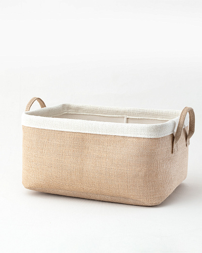 Корзина Eva 40x30x20 см. - бежевая