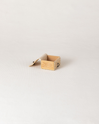 Шкатулка Julien 7 см. - бежевая