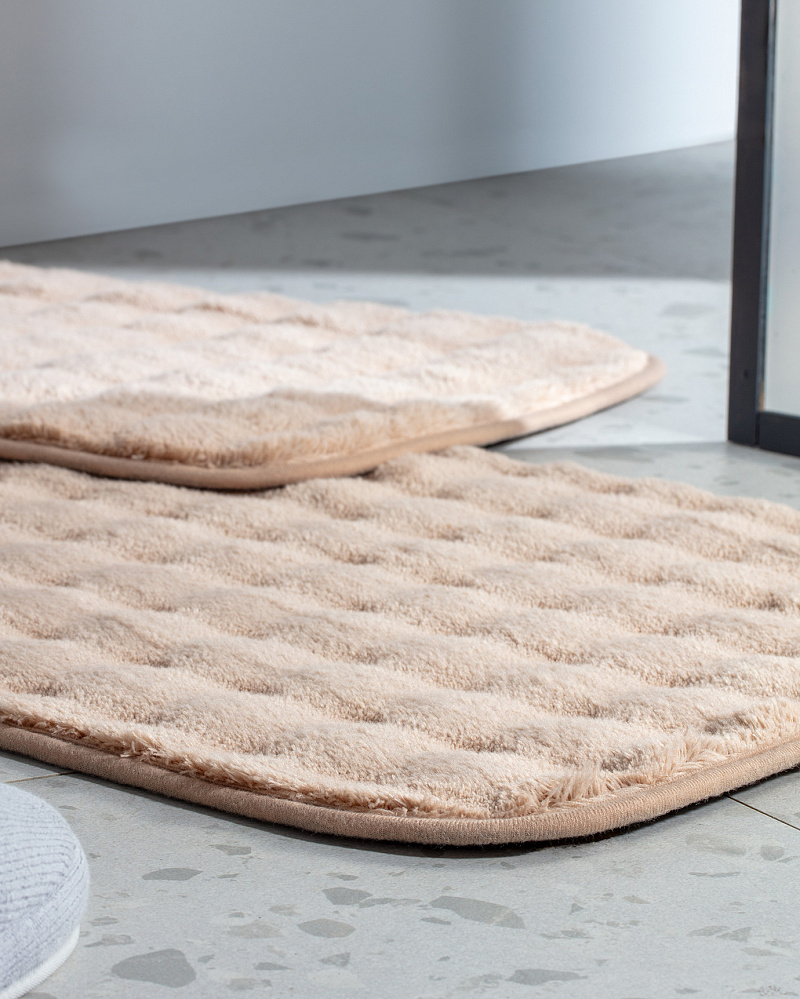 Набор ковриков для ванной Reflet Bubble 50x80 см и 45x50 см, полиэстер