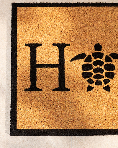 Придверный коврик Auteuil 45x75 см. - горчичный / черный