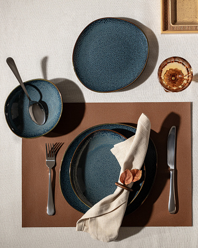 Столовый сервиз Charlotte из 24 шт. - индиго