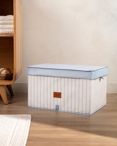 Органайзер для хранения с крышкой Nuage с принтом 48,5x38x30 см. 