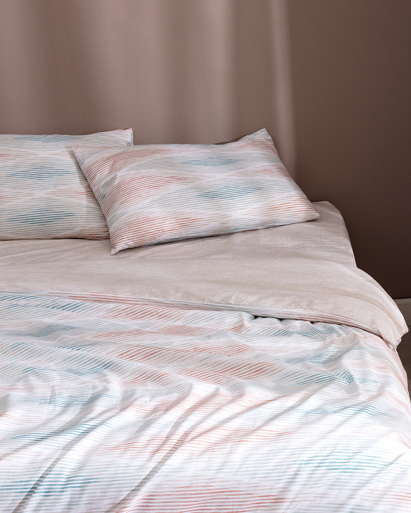 Комплект постельного белья евро Faye 240x260 см, хлопок