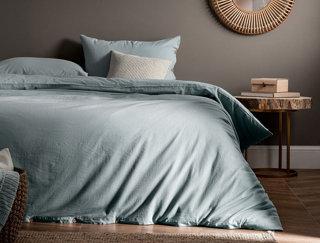 Комплект постельного белья полутораспальный Mer 160x240 см, - хлопок, лен