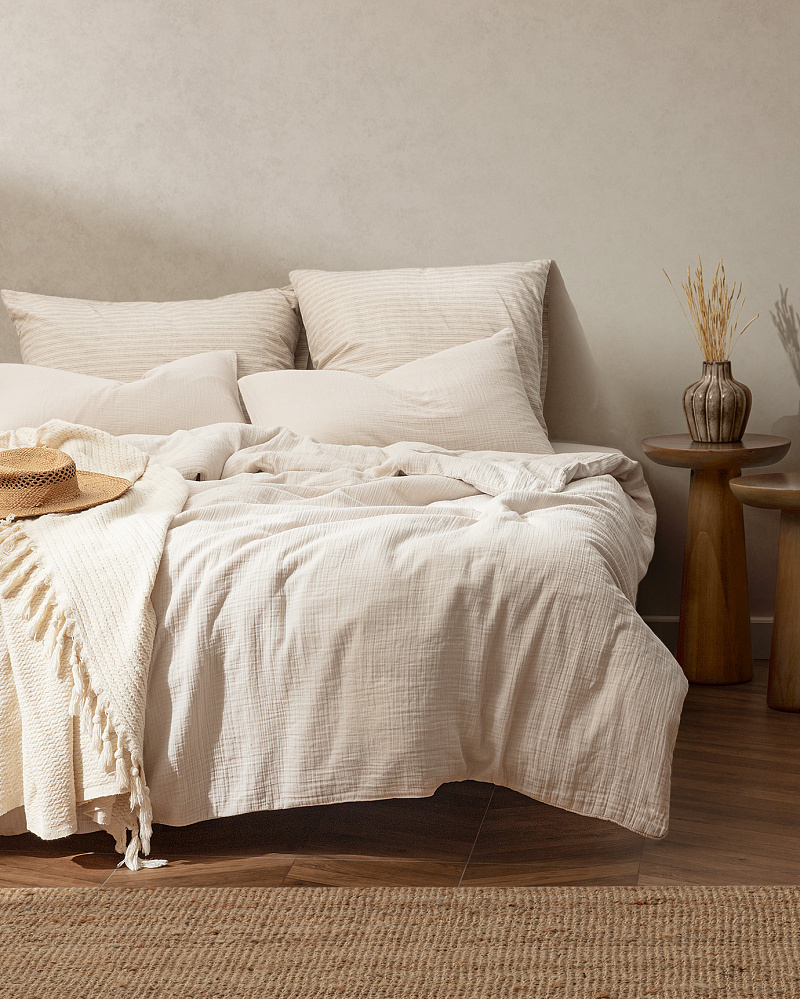 Комплект постельного белья двуспальный Marla Muslin 160x200 см, хлопок