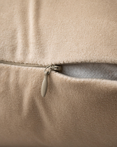 Декоративная наволочка Therron 30x50 см. - бежевая / антрацитовая