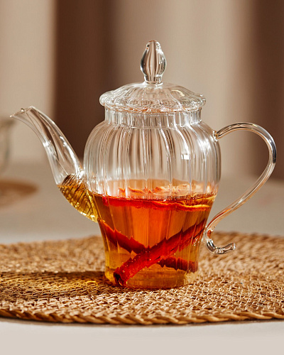 Чайник из боросиликатного стекла Versay с сетчатым ситом, 600мл