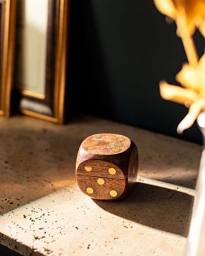 Шкатулка Voleta 6x6x6 см. - коричневая