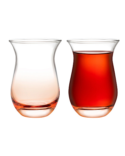 Набор стеклянных стаканов для чая Clarette-Orange из 6 шт., 168мл