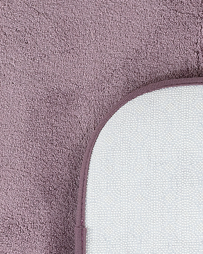 Комплект из 2 ковриков для ванной Carol 50x80см и 45x50см - темно-сливовый