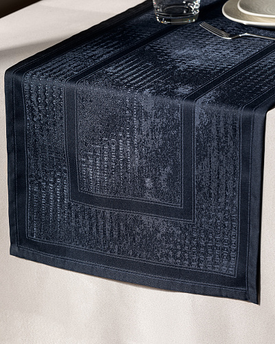 Дорожка на стол Clarice 45x160 см. - темно-синяя