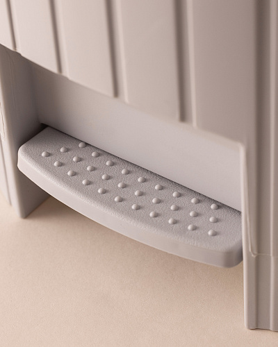 Мусорный бак Tapia Pedal 8 л. - светло-серый