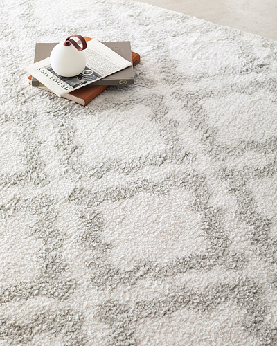 Ковер Larmes 200x300 см. - белый / серый