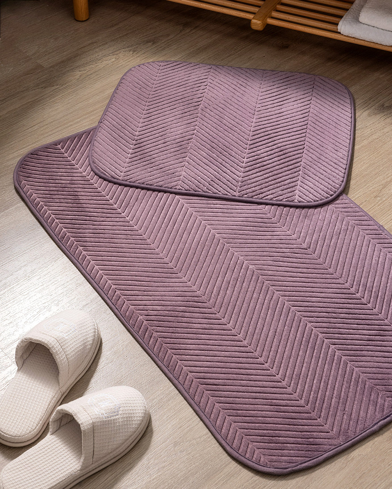 Комплект ковриков для ванной Emele из 2 шт, полиэстер