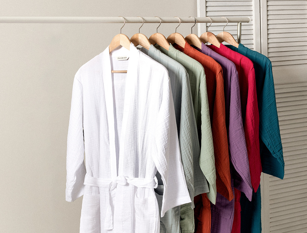 Банный унисекс халат Zoe L-XL, хлопок