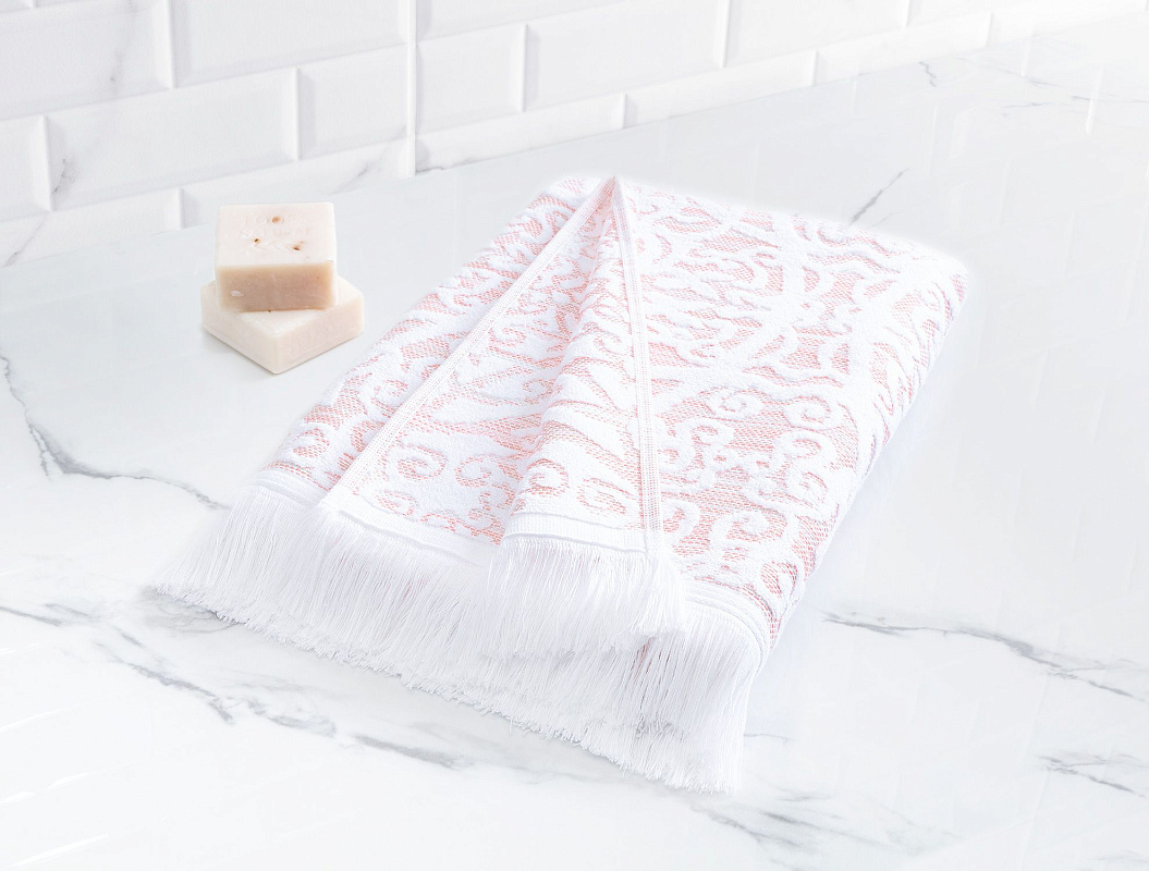 Банное полотенце Michel 70x140см - пудровое