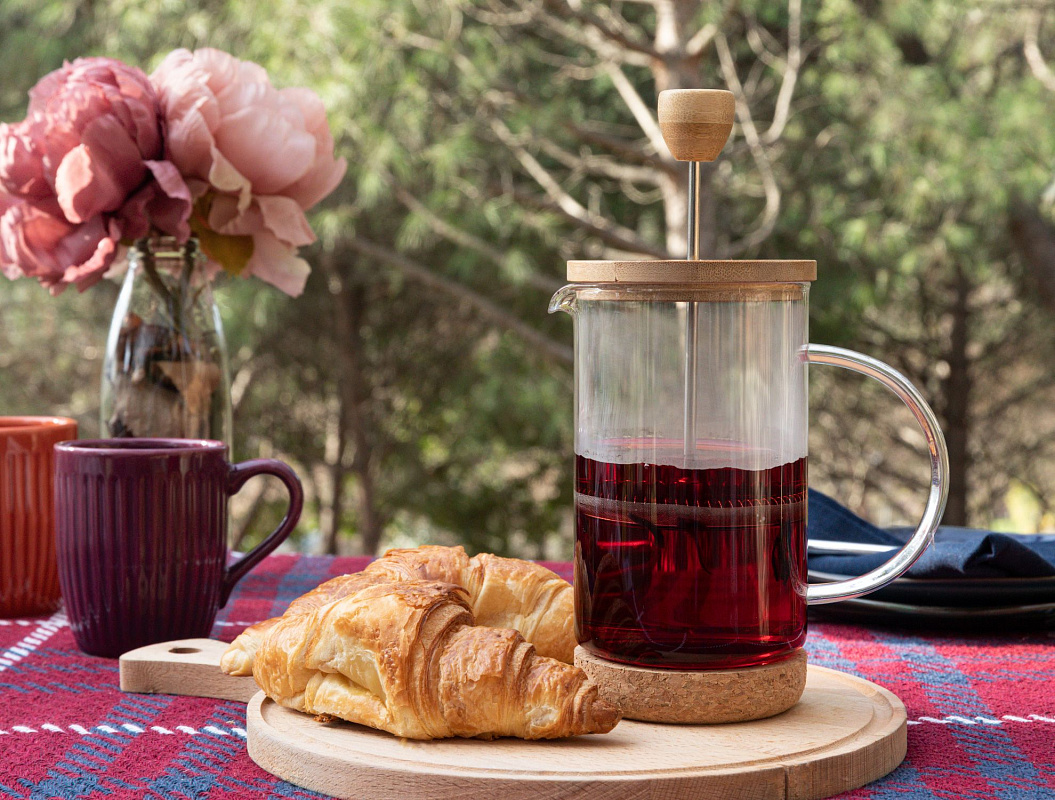 Френч-пресс Bern из боросиликатного стекла, 600мл 