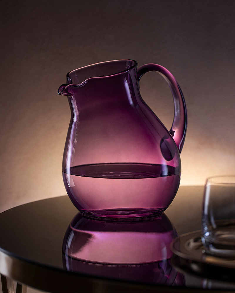 Графин стеклянный Emeline 2,5л - сливовый