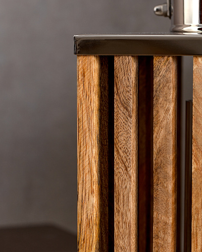 Подсвечник фонарь Ambre 20x20x25 см. - коричневый