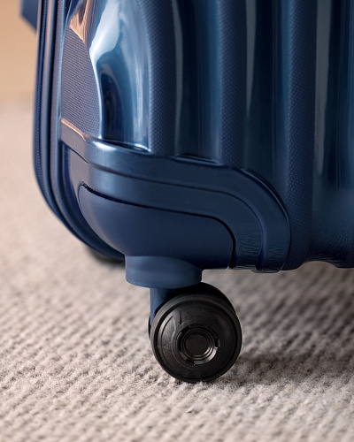 Чемодан Huitre размера XL. - темно-синий