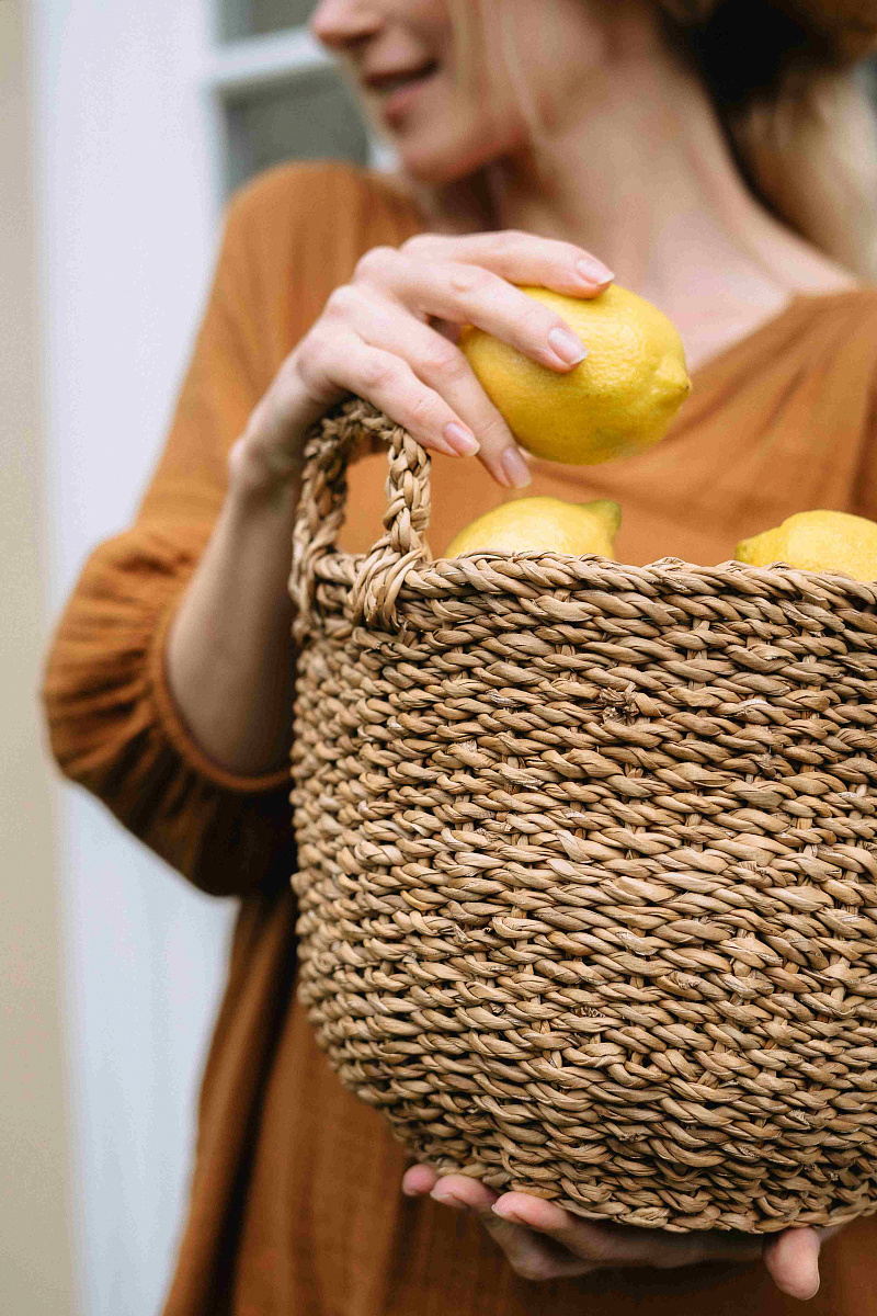 Плетеная корзина Dorise 24x20 см, пластик