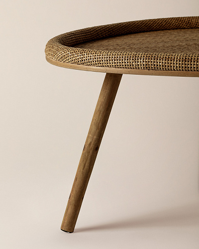 Журнальный столик Belda 73x66x39 см, ротанг