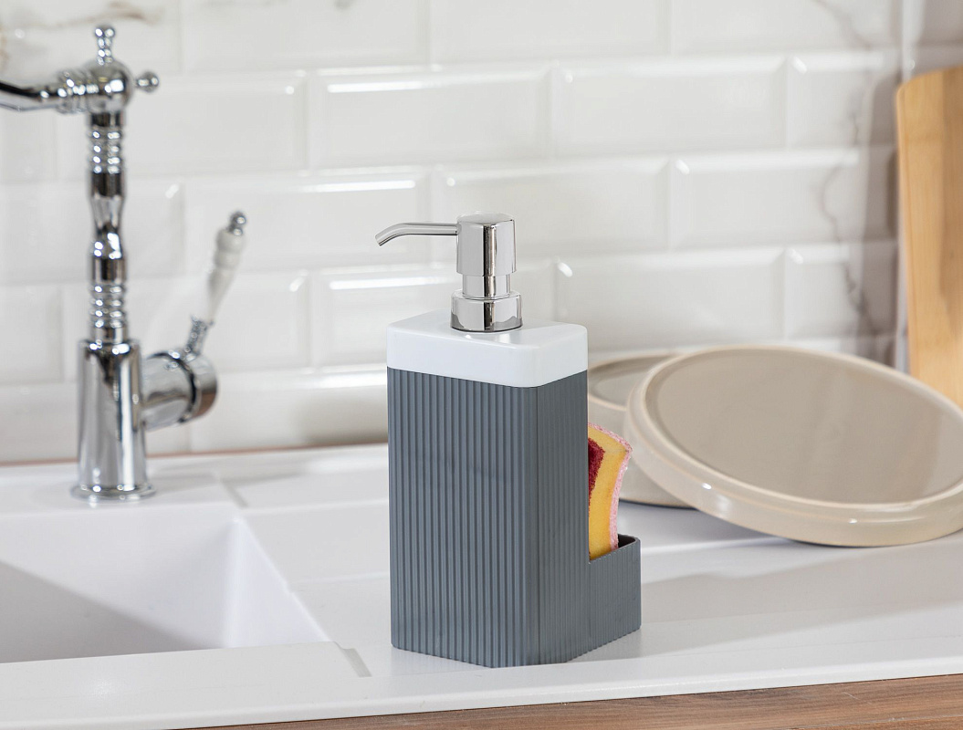 Пластиковый диспенсер для жидкого мыла Marais - антрацитовый