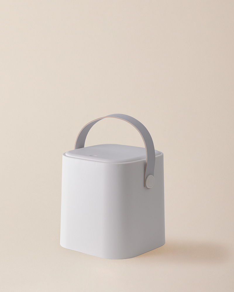 Контейнер для мусора  Anglais 21,5x21,5x22,5 см. - экрю