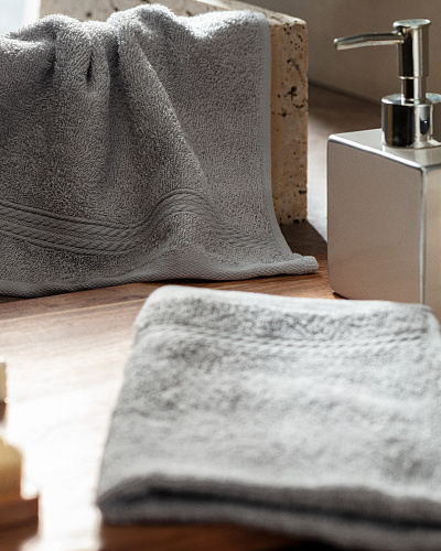 Комплект полотенец для рук Ryella Dobby из 2 шт., 30x46 см. - серый
