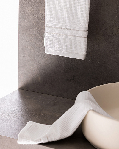 Набор полотенец для рук Alissa из 2 шт., 30x46 см. - белый