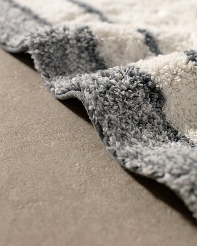 Коврик для ванной Giverny 50x80 см. - серый / белый