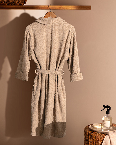 Женский халат Roesia S-М р. - светло-коричневый