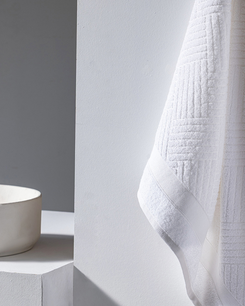 Банное полотенце Etienne 70x140 см. - белое