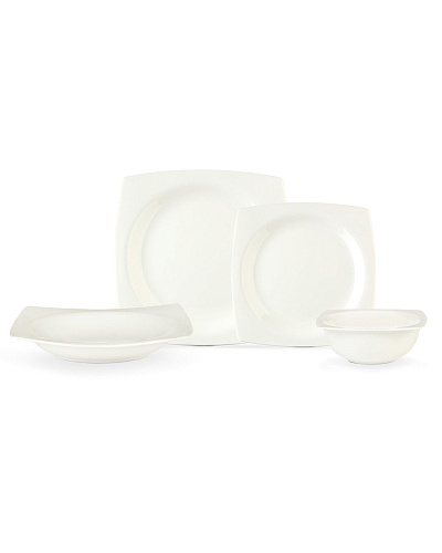 Столовый сервиз Ethan на 6 персон, из 24 предмета - белый