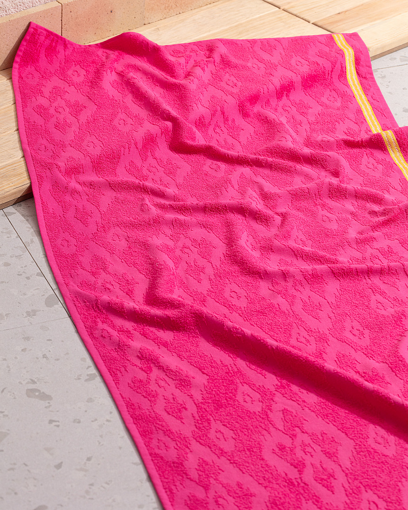 Пляжное полотенце Niels 70x150 см. - фуксия