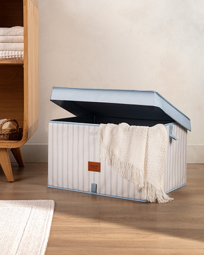 Органайзер для хранения с крышкой Nuage с принтом 48,5x38x30 см. 