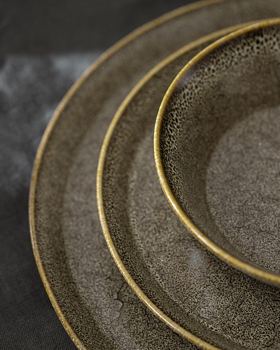 Столовый сервиз Bondy из 24 шт. - хаки