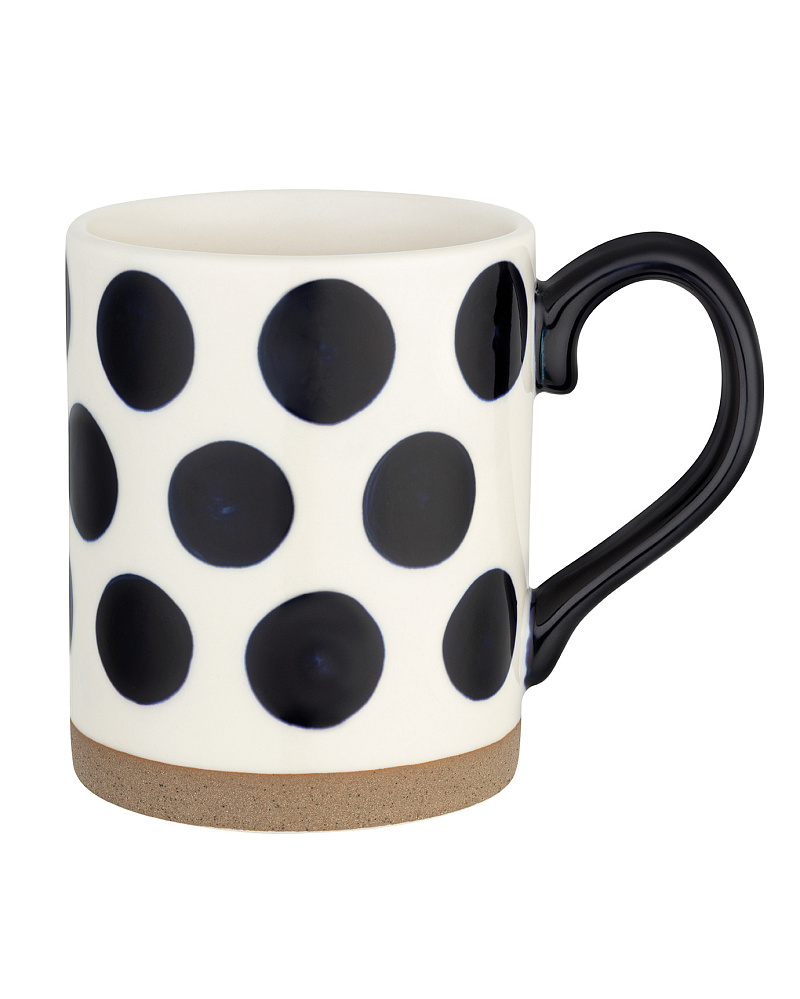 Кружка Jolie 7,5x11x10 см., 400 мл. - белая / синяя