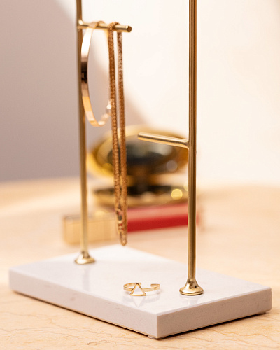 Вешалка для украшений Ferrum 14x8x26 см. - золотистая