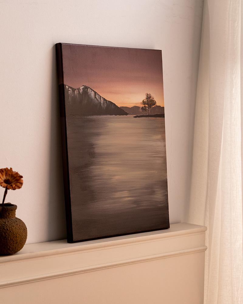 Картина Margot 50x70 см. - коричневая