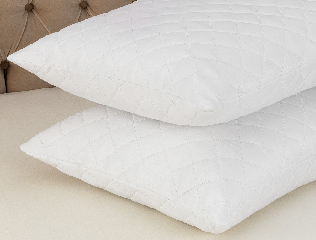 Комплект защитных чехлов для подушки Alaise из 2 шт., 50x70 см. - белый