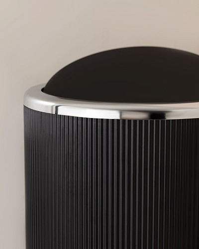 Набор для ванной комнаты Martre Chrome Lautre, из 5 шт - черный / серый